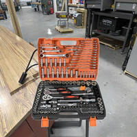 Ensemble complet d'outils de réparation automobile, douilles, clé à cliquet, douilles multifonctionnelles, boîte à outils combinée, bricolage industriel