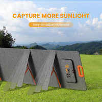 Panneau solaire mobile GNCC 200W, chargeur portable pliable pour le camping en plein air, panneau solaire monocristallin en silicium pliable
