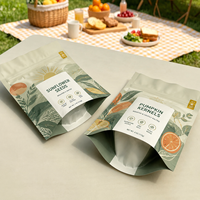 Prix d'usine – Sachet refermable en aluminium mat de qualité alimentaire avec fermeture éclair, réutilisable et anti-odeur, en Mylar, pour bonbons et fruits secs
