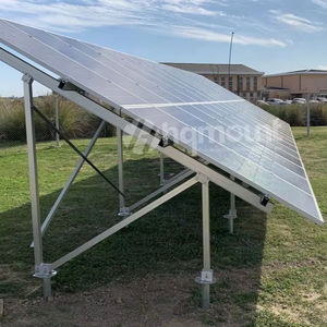 Structure de montage solaire Système de support de rack de montage en aluminium pré-assemblé Vis de terre HDG - Product Image 2