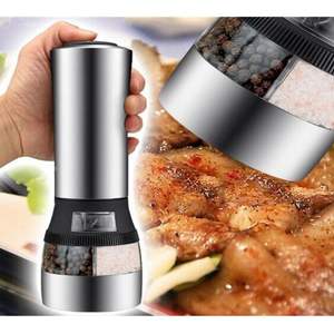 <span class=keywords><strong>Moulin</strong></span> <span class=keywords><strong>à</strong></span> <span class=keywords><strong>poivre</strong></span> <span class=keywords><strong>électrique</strong></span> <span class=keywords><strong>professionnel</strong></span> 2 en 1 en acier inoxydable et <span class=keywords><strong>moulin</strong></span> <span class=keywords><strong>à</strong></span> sel épices - Product Image 6