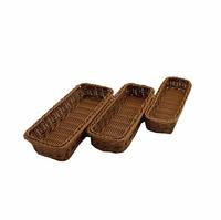 Beste prijs PP Rattan keuken bestekmand Modern Scandinavisch design Waterdicht Duurzaam Wasbaar Handgeweven Ruimtebesparend Mes