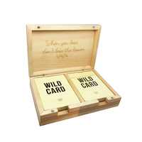 Porte-cartes personnalisé en plastique, double boîte avec designs personnalisés pour cartes à jouer