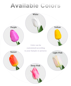 Suministro de Fábrica: Tulipanes Artificiales de Tacto Real al por Mayor, Tallos para Centros de Mesa de Boda, Hotel, Decoración Floral para Fiestas y Hogar - Product Image 3
