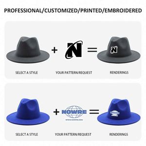 Sombreros Fedora de Ala Ancha de Poliéster/Algodón para Hombre y Mujer, Estilo Británico, Trilby, para Fiesta, Formal, Panamá, Negro, Amarillo, Sombrero de Vestir - Product Image 6