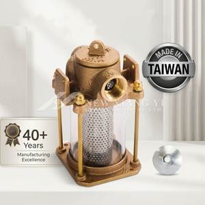 Nouveau filtre à eau de mer en bronze de marque HF de 1-1/4 pouces, matériel marin pour accessoires de yacht et de bateau, fabriqué à Taïwan - Product Image 2