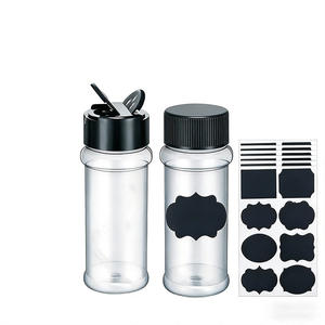 Bottiglie di Plastica Durevoli da 8oz per Spezie con Doppia Apertura, Ideali per Uso Ristorativo - Product Image 3