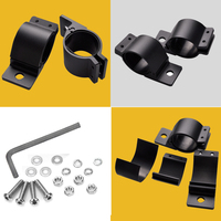 Support de lampe pare-chocs de voiture, Tube rond de 2 pouces, support de montage pour lampe de travail Auto LED