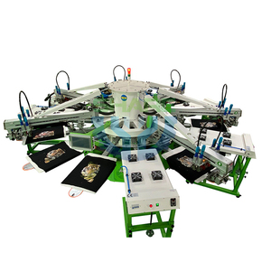 Machine d'impression sérigraphique automatique 6 couleurs 14 stations pour T-shirts - Product Image 2