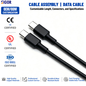 3A Hızlı Şarj Tip C - Tip C Kablo 1M TPE Dayanıklı Veri Senkronizasyon <span class=keywords><strong>USB</strong></span> C Kablosu Toptan Satış Dizüstü Bilgisayar Tablet Akıllı Telefon Aksesuarları için - Product Image 1