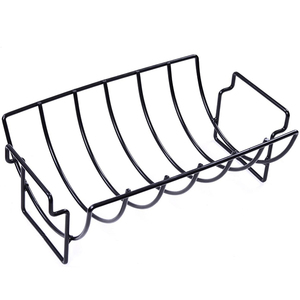 Support à grillades extra large antiadhésif en acier revêtu de porcelaine, capacité de 6 grilles complètes pour accessoires de barbecue, <span class=keywords><strong>fumoir</strong></span> et grill - Product Image 5