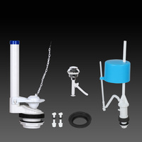 المرحاض دافق الاكسسوارات KJ-511 ، KJ-512 ، KJ-513 ، KJ-514 اثنين قطعة PP عالية الجودة صهريج المرحاض تركيبات