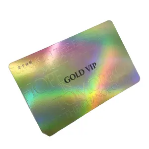 بطاقة ختم من رقائق الذهب الفاخرة ثلاثية الأبعاد, مخصصة ، من بلاستيك بولي كلوريد الفينيل ، طباعة بطاقة أعمال فاخرة