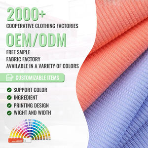 Tejido de punto de poliéster 100% de aguja gruesa sin cepillar, 96% poliéster 4% elastano DTY, tela acanalada con Spandex para prendas textiles - Product Image 2