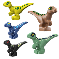Figuras de Dinosaurios de Bloques de Construcción Personalizadas, Set de 10 Mini Juguetes de Animales, Recuerdos de Fiesta, Regalos Educativos para Niños, ABS, Venta al Por Mayor