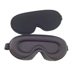 Hot Selling 3D Blackout Cotton Satin Elastic Soft Comfortable Freely Adjustable Custom Travel Size Light Eye <b>Mask</b> - Product Image 1