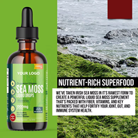 Gouttes de mousse de mer corporelle de marque privée Supplément aux herbes pour la perte de poids Huile de graines de bardane Liquide Black Bladderwrack Gummy Candy Dosage