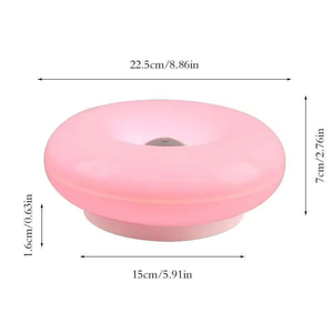 Lampe murale LED ronde moderne 2-en-1, lampe de table Donut, applique murale nordique minimaliste, lampe de bureau pour la maison, la chambre et la décoration d'hôtel - Product Image 4