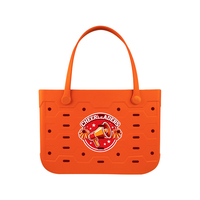 Sac à main chic personnalisé avec logo Cheer en EVA pour femme, sac fourre-tout respirant ajouré pour femme, sac à bandoulière de voyage extérieur avec emblème personnalisé