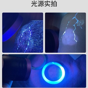 <b>Uv</b> Blacklight Flashlight 6 Led Purple <b>Light</b> Type C Rechargeable Battery Powered Detection Lamp For Fluorescent Inspection - Product Image 3