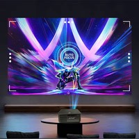 Téléphone mobile Android intelligent portable, écran LCD, vidéo Full HD 1080P, projecteur LED pour cinéma maison, WiFi, mini projecteur 4K pour usage domestique