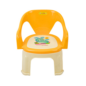 Chaise d'alimentation pliable en plastique au design moderne pour bébé, fauteuil inclinable manuel durable pour enfants, réglable, facile à nettoyer, sûr et empilable - Product Image 4