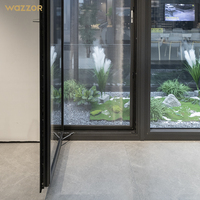 Promotion de nouveaux produits Wazzor : Fenêtres à battants en aluminium double vitrage, modernes et étanches pour villas
