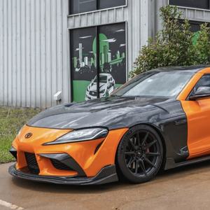 Alerón Delantero de Fibra de Carbono, Divisores Laterales, Alerones Canard, Molduras para Toyota Supra A90 A91 MK5 2019+ Estilo V AutoTuning - Product Image 6