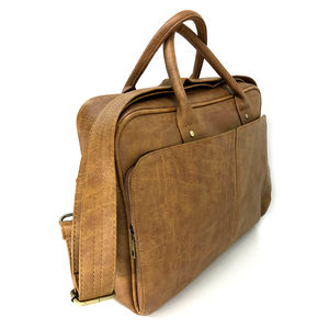 <b>Briefcase</b> Messenger <b>Leather</b> Laptop Bag High Quality With Zip Made in Vietnam - Product Image 2