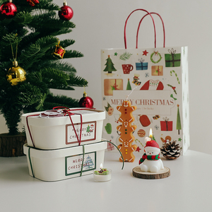 Juego de <span class=keywords><strong>Velas</strong></span> Aromáticas con Temática Navideña, Lindas <span class=keywords><strong>Velas</strong></span> de Cera de Soya en Caja para Regalos Navideños y Recuerdos de Fiesta - Product Image 2