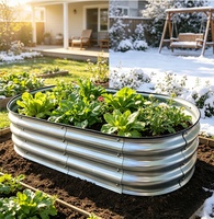 Kits de jardinières surélevées en métal pour légumes et fleurs, bacs de plantation au sol
