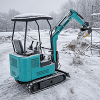 Mini-excavatrice compacte sur chenilles 1750 kg, 29 kW 39 CV, avec moteur Laidong et pompe à engrenages, pour travaux de renouvellement urbain, de canalisations et de rénovation de vergers