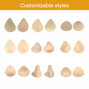 Köpük Mastektomi Göğüs Protezleri Su Damlası Şeklinde Nefes Alabilen Protez Sünger Sütyen Pedleri - Product Image 4