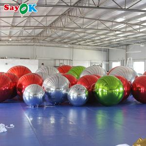 <span class=keywords><strong>Deluxe</strong></span> grande al por mayor 80cm reflectante negro Rosa plata esfera Kit adornos espejos inflables bolas colorido disco globo - Product Image 3