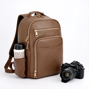Nhà Máy sợi nhỏ da kinh doanh du lịch máy tính xách tay máy ảnh Ba lô đa chức năng không thấm nước nhiếp ảnh gia máy ảnh Ba lô - Product Image 5