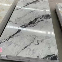 Panneau de PVC de feuille de marbre de PVC d'usine de haute qualité pour les murs intérieurs 1220*2440*3 pour le revêtement UV de chambre à coucher d'entrepôt de salon