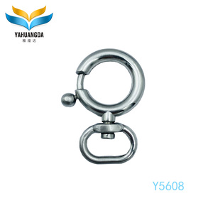 Personalizado oro níquel plata O anillo redondo Metal resorte anillo giratorio cierre llavero Snap Hook perro <span class=keywords><strong>Collar</strong></span> - Product Image 3