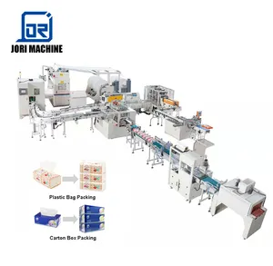 Automatische V-Vouw Gezichtsdoekje Handdoekpapier Maken Verwerking Van Gezichtsweefselverwerkingsmachine Productielijn