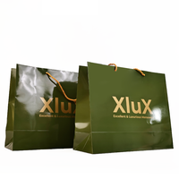 Sacs en papier personnalisés avec logo imprimé, vente en gros, sacs en papier de luxe brillants pour boutiques, emballages pour vêtements et chaussures, sacs de shopping
