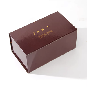 Caja de regalo magnética personalizada con asa Caja plegable Juego de regalo magnético Caja de cosméticos - Product Image 4