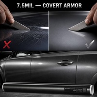 Film de protection de voiture en TPU chromé tungstène 1,52*15m 7,5mil, effet miroir discret, anti-jaunissement, brillant, pour wrapping et décoration automobile