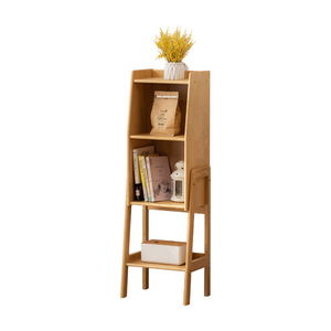 Zhui Zhu Multi Tier Bookshelf <b>Small</b> Wooden <b>Bookcase</b> With Back Space Saving For Living Room Storage Rack - Product Image 5