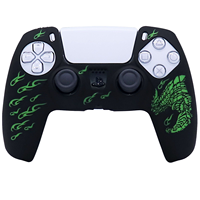 Housse de manette antidérapante gravée au laser, en silicone souple, antichoc, protection pour manette PlayStation 5, accessoires de jeu
