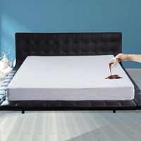 Drap-housse en Latex pour lit, housse de protection imperméable en coton et bambou