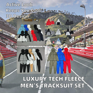 Conjunto Deportivo de Hombre 2026, Marca de Lujo Original de Alta Calidad, Personalizado, Tejido Térmico, Transpirable, Otoñal, Sudadera con Capucha y Pantalones Deportivos de Algodón - Product Image 2
