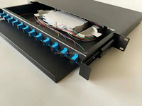 Boîte de bornes de raccordement Fiber optique FTTH ODF 1U, support mural SC LC, 12 24 48 72 96 144 Core, 4 8 ports, cadre de Distribution pour panneau