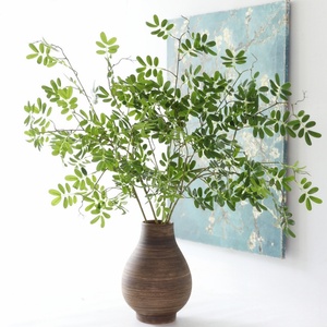 Feuillage de glycine artificiel réaliste, branche de plante verte parfumée avec feuille de pistache <span class=keywords><strong>pour</strong></span> la décoration intérieure, l'ameublement et la décoration artistique de fenêtre - Product Image 2