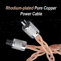 Câble audio HiFi Rasantek haut de gamme, norme américaine, 0,75 m/1 m/1,5 m/2 m, cuivre pur, isolation PVC, pour amplificateur de puissance, utilisation en construction