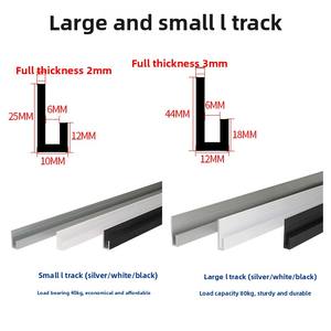 Galerie moderne Exposition Photo Suspension <span class=keywords><strong>Rail</strong></span> Fente Réglable Guide Calligraphie Crochet Moulures pour Tenture Murale - Product Image 4