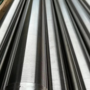 Koi gölet sıvı 304/316 elemanları için flanş ile paslanmaz çelik filtrasyon filtre kama tel silindirik davul filtre - Product Image 2